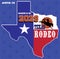 texas rodeo 2023 square banner. vector illustration