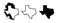 Texas Shape Silluet. Texas Logo Vector. Dallas Star. Vector symbols Design Template