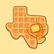 Texas shaped waffle