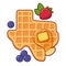 Texas shaped waffle