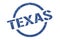 Texas stamp. Texas grunge round isolated sign.