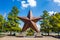 Texas Star in front of the Bob Bullock Texas State History Museum in downtown Austin,