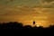 Texas sunset and water tower