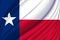 Texas waving flag illustration.