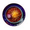 Texasstyle Chili On A Purple Round Plate On Isolated Transparent Background U.S. Dish. Generative AI