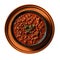 Texasstyle Chili On Red Smooth Round Plate On Isolated Transparent Background U.S. Dish. Generative AI