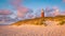 Texel lighthouse during sunset Netherlands Dutch Island Texel