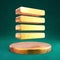 Text Align Justify icon. Fortuna Gold Text Align Justify symbol on golden podium