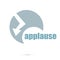 Text applause. Social concept . Logo element and Abstract web Icon