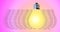 Text is arranged in the shape of a lightbulb, the icon of having an idea