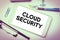 Text caption presenting Cloud Security. Business concept Empowers individuals Encourages them to take responsibility