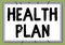 Text caption presenting Health Plan. Word for type of insurance that covers highcost medical services Line Illustrated