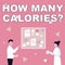 Text caption presenting How Many Calories Question. Business concept asking how much energy our body could get from it