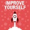 Text caption presenting Improve Yourself. Business showcase to make your skills looks becoming a better person