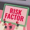 Text caption presenting Risk Factor. Word for Something that rises the chance of a person developing a disease