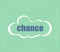 Text Chance. Business concept . Abstract cloud containing words related to leadership