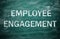 Text Employee Engagement written on chalkboard
