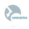 Text enterprise. Business concept . Logo element and Abstract web Icon