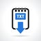 Text file download icon