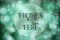 Text Frohes Fest, Means Happy Holidays, Turquoise Christmas Background