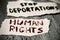 Text human rights and stop deportations