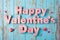 Text In Large Letters Happy Valentines Day On Pastel Perfection Affection Background