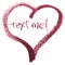 Text Me Message In Heart Shape