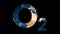 Text O2 oxygen revealing turning Earth globe