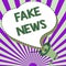 Text showing inspiration Fake News. Business idea false information publish under the guise of being authentic news