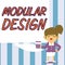 Text showing inspiration Modular Design. Word Written on product designing to produce product by integrating or