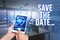 Text showing inspiration Save The Date. Business showcase remember specific important days or time using calendar Laptop