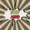 Text showing inspiration Stop Adhd. Concept meaning voicing out their campaign against violence towards victims Man With