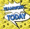 Text showing inspiration Teamwork. Business idea the group s is collaborative effort to accomplish a common goal