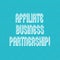 Text sign showing Affiliate Business Partnership. Conceptual photo Intercompany relationship to promote product Halftone