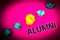 Text sign showing Alumni. Conceptual photo Alum Old graduate Postgraduate Gathering College Academy Celebration Ideas concept pink