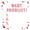 Text sign showing Best Product. Conceptual photo very popular and a large quantity of it has been sold Red Confetti