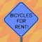 Text sign showing Bicycles For Rent. Conceptual photo rents bikes for short periods of time usually few hours Blank