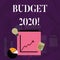 Text sign showing Budget 2020. Conceptual photo estimate of income and expenditure for next or current year Investment