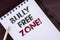 Text sign showing Bully Free Zone Motivational Call. Conceptual photo creating abuse free school college life written on Notepad o