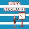 Text sign showing Business Perforanalysisce. Conceptual photo determining how the business can reach better its goals