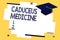 Text sign showing Caduceus Medicine. Conceptual photo symbol used in medicine instead of the Rod of Asclepius