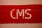 Text sign showing Cms. Conceptual photo Content Management System supports modification of digital content Ideas messages red pain