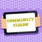 Text sign showing Community Vision. Business showcase Neighborhood Association State Affiliation Alliance Unity Group