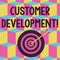 Text sign showing Customer Development. Conceptual photo formal methodology for building business startups Color Dart