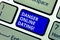 Text sign showing Danger Online Dating. Conceptual photo The risk of meeting or dating demonstrating meet online
