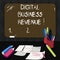 Text sign showing Digital Business Revenue. Conceptual photo Income from digital sales or electronic delivery Mounted