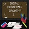 Text sign showing Digital Marketing Growth. Conceptual photo greater online product sales or service income Mounted Blank Color