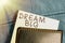 Text sign showing Dream Big. Word Written on seeking purpose for your life and becoming fulfilled in process Thinking