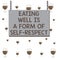 Text sign showing Eating Well Is A Form Of Self Respect. Conceptual photo a quote of promoting healthy lifestyle Wooden board wood