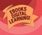 Text sign showing Ebooks Digital Learning. Conceptual photo book publication made available in digital form Folded 3D Ribbon Strip